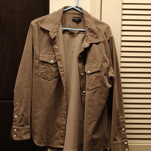 Goodlife Stretch Corduroy Snap Front Shirt